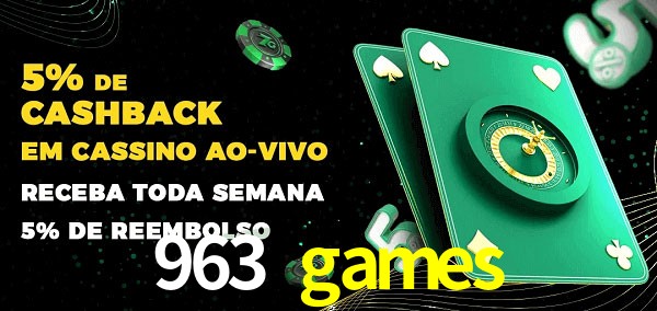 Promoções do cassino ao Vivo 963 games